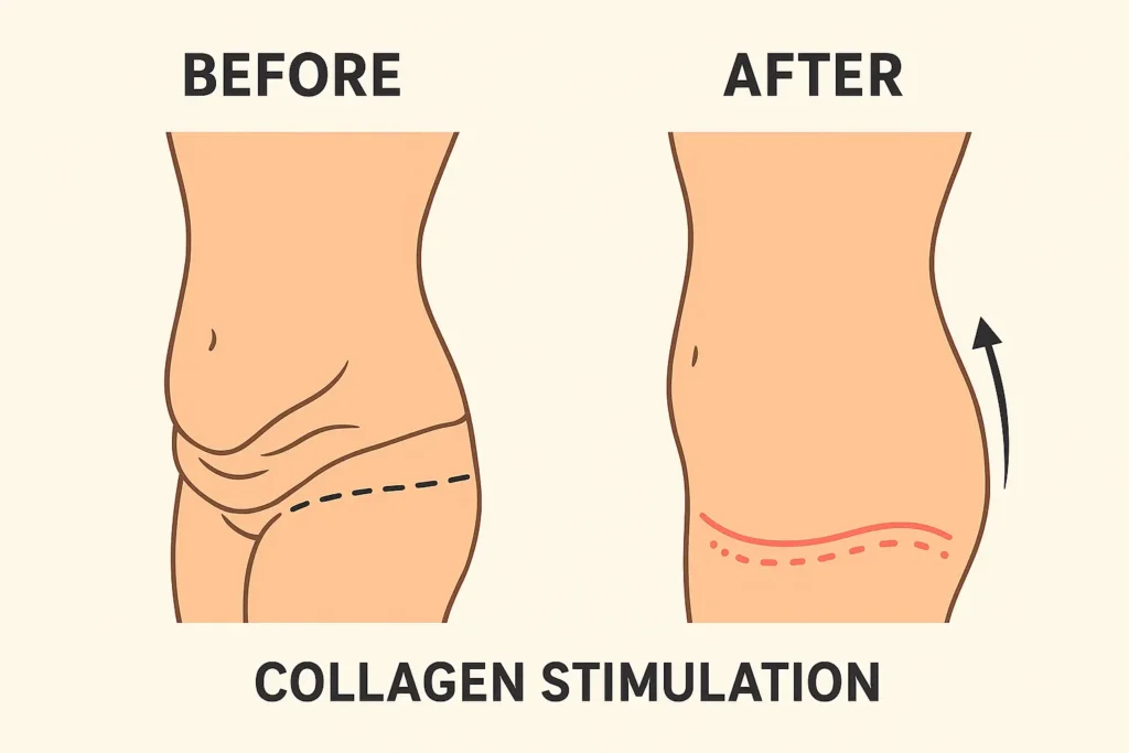 Before and after results for sagging skin after weight loss injections Bispham