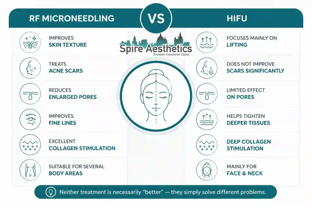 RF Microneedling vs HIFU: Which Treatment Gives Better Results Bispham?